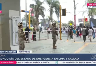 Estado de emergencia: refuerzan seguridad en Lima y Callao