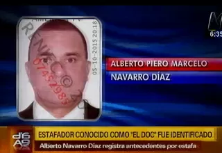 Estafador apodado ‘El Doc’ fue identificado