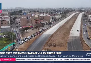 Este viernes abrirán Vía Expresa Lima Sur al tránsito vehicular