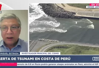 Estrada alerta sobre peligros del tsunami pese a olas bajas