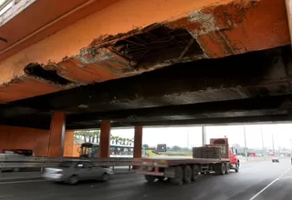 Estructura del Puente Huánuco está seriamente afectada por el paso de camiones