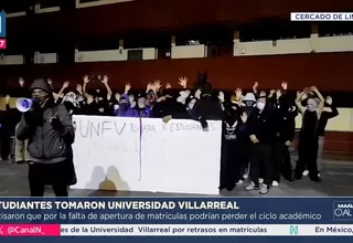 Estudiantes de UNFV toman sede por fallas en proceso de matrícula