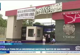 Estudiantes toman San Marcos por tercer día en rechazo a proyecto de reelección de rectores