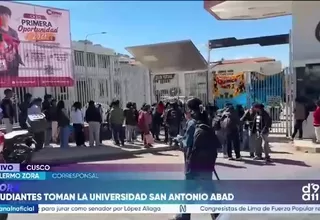 Estudiantes toman la Universidad San Antonio Abad del Cusco