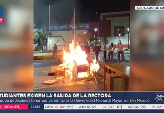 San Marcos fue tomada por estudiantes y piden salida de rectora