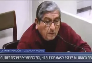 Ex consejero del CNM Julio Gutiérrez Pebe: Me excedí, hablé de más