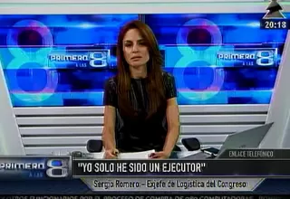 Ex director de Logística del Congreso: "Yo solo he sido un ejecutor"