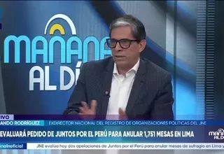 Exdirector del ROP del JNE: Los recursos presentados por Juntos por el Perú tendrían pocas posibilidades de prosperar