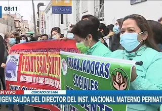 Exigen la salida del director del Instituto Nacional Materno Perinatal 