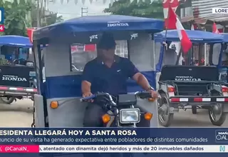 Expectativa por llegada de Dina Boluarte a Santa Rosa