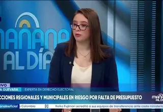 Experta en derecho electoral advierte que no existe sustento legal para postergar elecciones regionales por falta de presupuesto