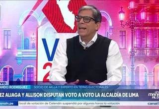 Experto electoral cuestiona que JNE no haya definido antes el caso de Rafael López Aliaga