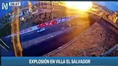 Explosión en Villa El Salvador: Momento en que ocurrió la emergencia en planta envasadora - Noticias de villa-el-salvador