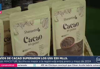 Exportaciones peruanas de cacao crecen 77% hasta mayo de 2025
