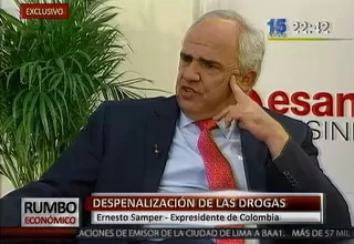 Expresidente Samper: actual política de fiscalización de drogas ha fallado