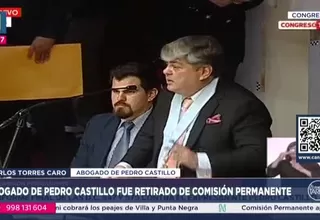 Expulsan del hemiciclo a abogado de Pedro Castillo por insultar a congresistas