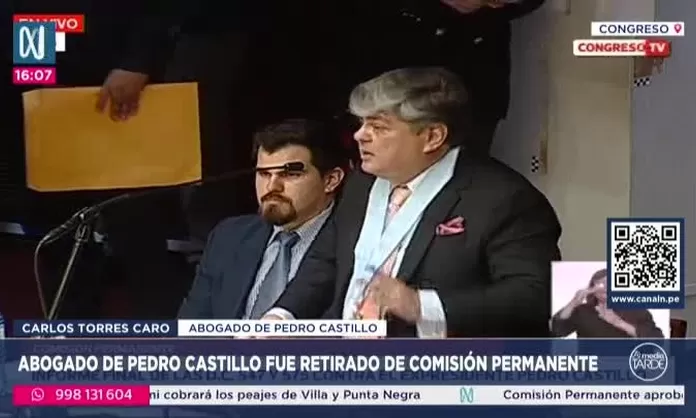 Expulsan Del Hemiciclo A Abogado De Pedro Castillo Por Insultar A