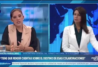 Exsecretaria del JNE pide transparencia sobre campaña de donaciones