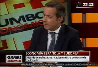 Exviceministro español señaló que la economía europea aún atraviesa una etapa complicada