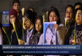 Eyvi Ágreda: organizaciones marcharon tras muerte de joven de 22 años