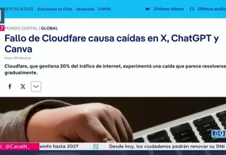 Falla en Cloudflare impide el acceso a X, ChatGPT, Canva y otras plataformas clave