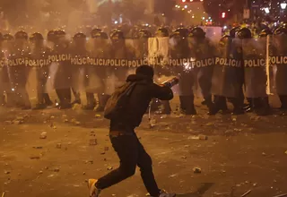 Fallece un ciudadano tras las protestas en el Centro de Lima