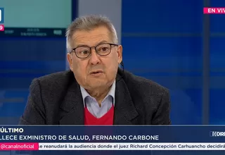 Falleció el exministro de Salud, Fernando Carbone