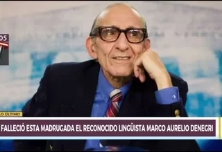 Marco Aurelio Denegri murió a los 80 años