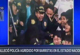 Falleció policía agredido por barristas durante clásico en Estadio Nacional