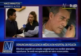 Denuncian que suboficial quedó grave por mal diagnóstico del Hospital de la Policía