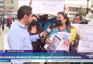 Familiares de más de 400 peruanos desaparecidos en Rusia exigen investigar a red de reclutadores