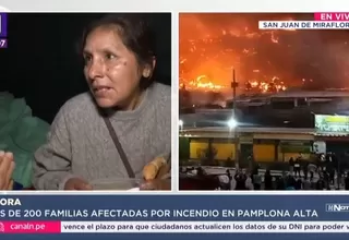 Familias afectadas por incendio en SJM piden ayuda urgente