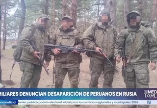 Familias denuncian la desaparición de peruanos en zona de Rusia
