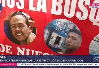 Familias de pescadores desaparecidos piden ayuda para búsqueda