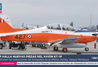 FAP halla nuevas piezas del avión de Ashley Vargas