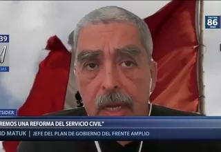 Matuk: "Reformaremos el servicio civil"