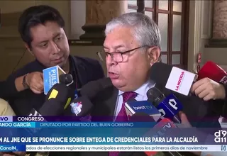Fernando García considera que López Aliaga no debería recibir credencial de alcalde por la no reelección