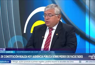 Fernando García pide acelerar debate de facultades y priorizar seguridad y Fenómeno El Niño