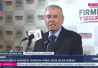 Fernando Rospigliosi sobre marcha: Comunistas y caviares buscan desestabilizar el país