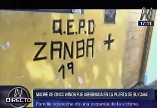 Ferreñafe: madre de cinco niños fue asesinada en la puerta de su casa