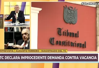 Augusto Ferrero: "Nos fastidió la actitud de Ledesma a quien yo encumbré a la presidencia del TC"