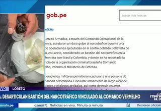 FF.AA. desarticula bastión del narcotráfico vinculado al Comando Vermelho en Loreto