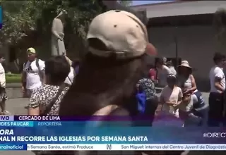 Fieles acuden a Santa Rosa en recorrido por Jueves Santo