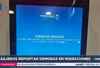 Filas en control migratorio del nuevo aeropuerto Jorge Chávez