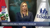 Fiorella Molinelli renunció a la presidencia de EsSalud - Noticias de fiorella-molinelli