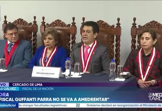 Fiscal de la Nación pide al Congreso dar facultades en seguridad