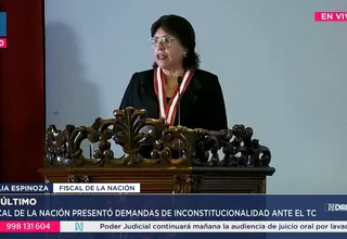 Fiscal de la Nación presentó dos demandas contra el Congreso ante el TC