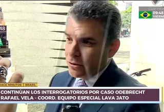 Fiscal Vela sobre caso Odebrecht: "Interrogatorios nos acercan al fin de la investigación"