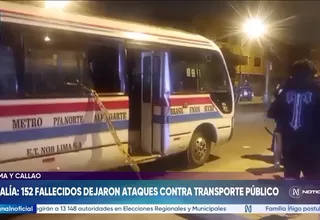 Fiscalía: 152 fallecidos por ataques a transporte público en Lima