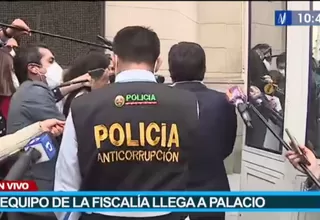 Fiscalía Anticorrupción llegó a Palacio de Gobierno para diligencia de caso Bruno Pacheco